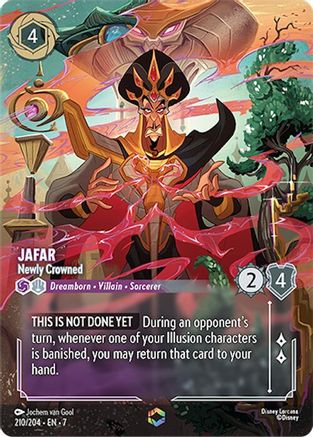 (210/204) Jafar - Newly Crowned (Enchanted) - Archazia's Island Holofoil