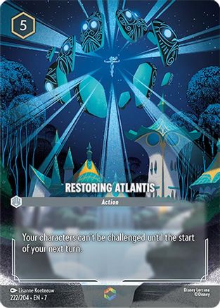 (222/204) Restoring Atlantis (Enchanted) - Archazia's Island Holofoil