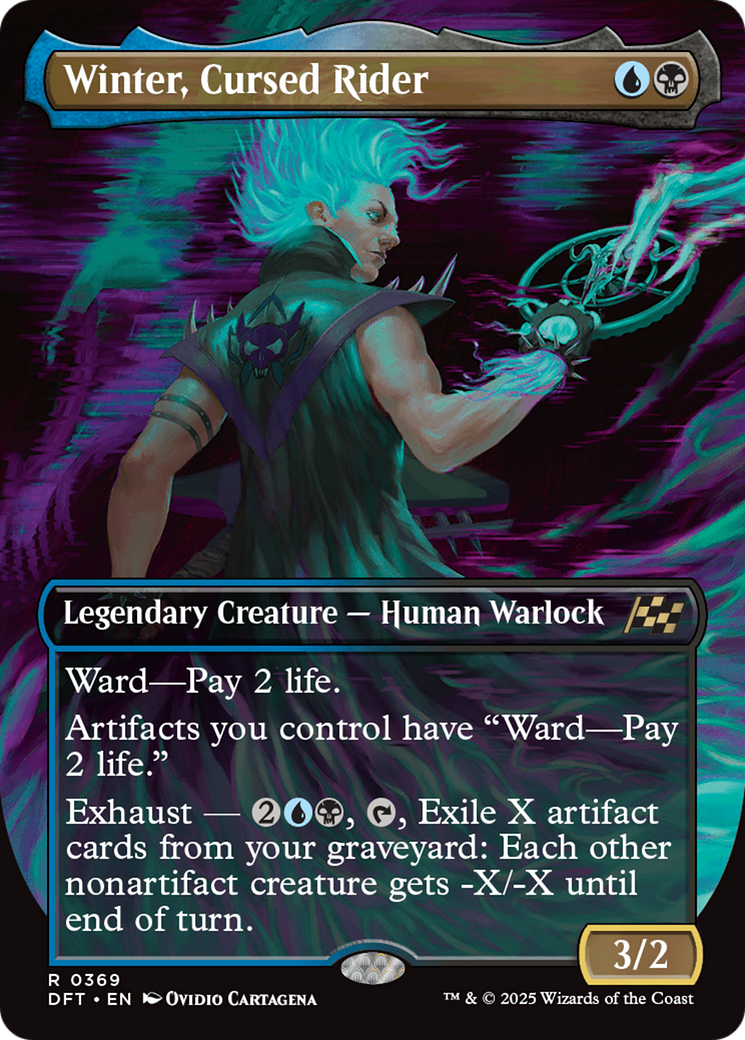 Winter, Cursed Rider (Borderless) (DFT-369) - Aetherdrift (Borderless)