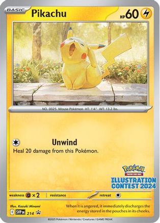 Pikachu (Illustration Contest 2024) (214) - SV Scarlet & Violet Promo Cards - Promo