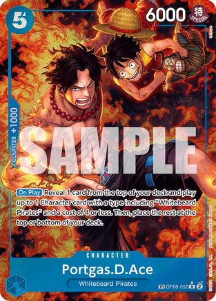 (OP08-052) Portgas.D.Ace (Treasure Rare) - Royal Blood Foil