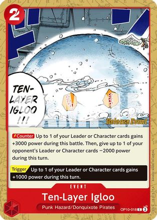 (OP10-018) Ten-Layer Igloo - Royal Blood Release Event Cards Normal