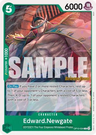 (OP10-024) Edward.Newgate - Royal Blood Release Event Cards Normal