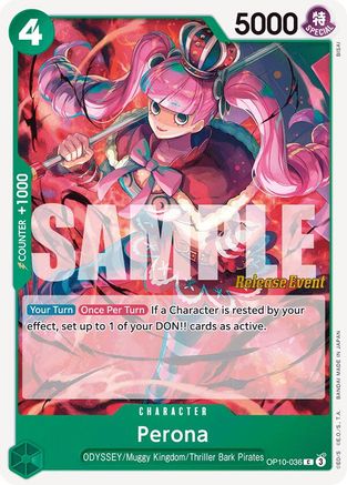 (OP10-036) Perona (036) - Royal Blood Release Event Cards Normal