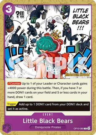 (OP10-080) Little Black Bears - Royal Blood Release Event Cards Normal