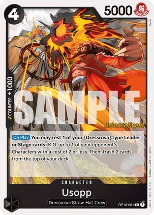 (OP10-081) Usopp (081) - Royal Blood Release Event Cards Normal