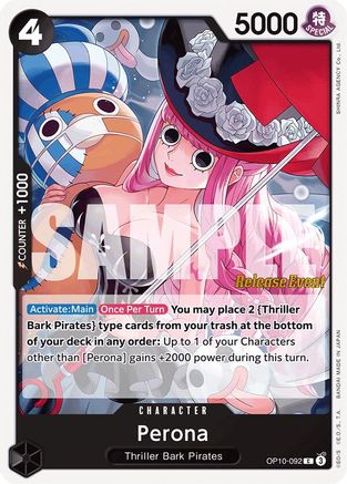(OP10-092) Perona (092) - Royal Blood Release Event Cards Normal
