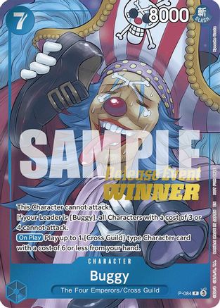 (P-084) Buggy (OP10 Release Event Winner) - One Piece Promotion Cards Foil