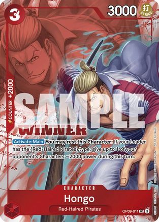 (OP09-011) Hongo (Winner Pack 2025 Vol. 2) - One Piece Promotion Cards Nonfoil