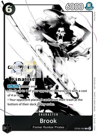 (OP06-092) Brook (Championship 2024 Finalist Card Set Vol. 2) - One Piece Promotion Cards Nonfoil