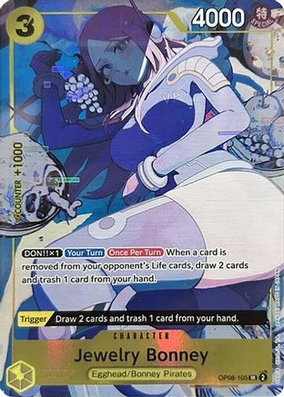 (OP08-105) Jewelry Bonney (Illustration Box EX) - One Piece Promotion Cards Foil