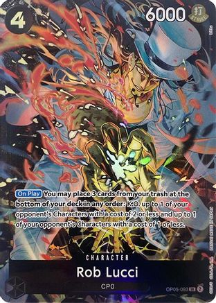 (OP05-093) Rob Lucci (Illustration Box EX) - One Piece Promotion Cards Foil