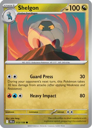 Shelgon (113/159) - SV09 Journey Together Reverse Holofoil - Common