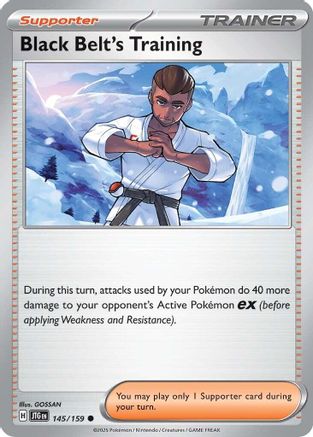 Black Belt's Training (145/159) - SV09 Journey Together Reverse Holofoil - Common