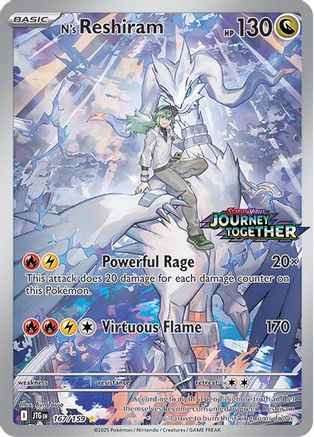 N's Reshiram (Journey Together Stamped) (167/159) - Miscellaneous Cards & Products Holofoil - Illustration Rare