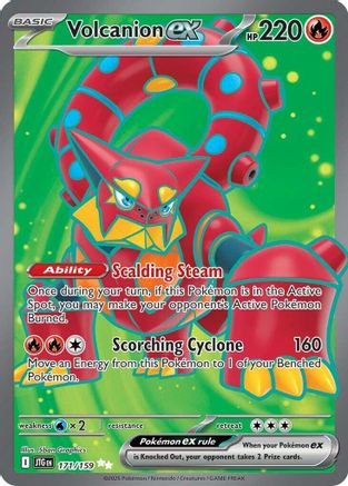 Volcanion ex (171/159) - SV09 Journey Together Holofoil - Ultra Rare