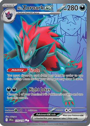 N's Zoroark ex (175/159) - SV09 Journey Together Holofoil - Ultra Rare
