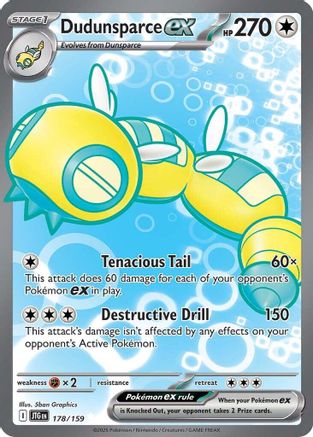 Dudunsparce ex 178/159 - SV09 Journey Together Holofoil - Ultra Rare