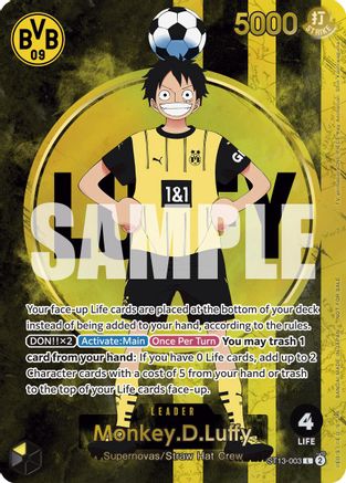 (ST13-003) Monkey.D.Luffy (BVB x One Piece Campaign) - One Piece Promotion Cards Foil