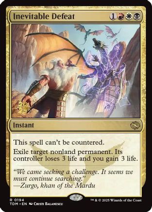 Inevitable Defeat (PRE-194) - Prerelease Cards