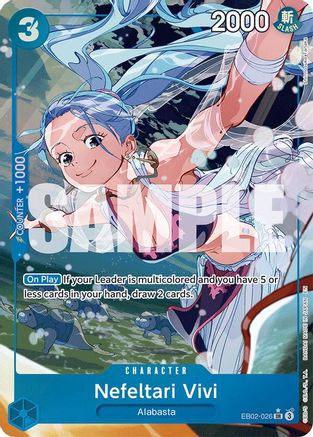 (EB02-026) Nefeltari Vivi (Alternate Art) - Extra Booster: Anime 25th Collection Nonfoil