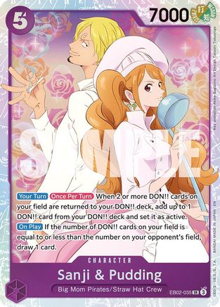 (EB02-035) Sanji & Pudding - Extra Booster: Anime 25th Collection - Foil