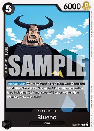 (EB02-047) Blueno - Extra Booster: Anime 25th Collection - Normal