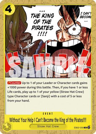 (EB02-059) Without Your Help I Can't Become the King of the Pirates!!!! - Extra Booster: Anime 25th Collection - Normal