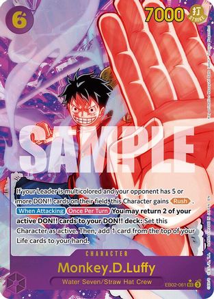 (EB02-061) Monkey.D.Luffy (061) (Alternate Art) - Extra Booster: Anime 25th Collection - Foil