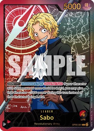(OP05-001) Sabo (SPR) - Extra Booster: Anime 25th Collection Nonfoil