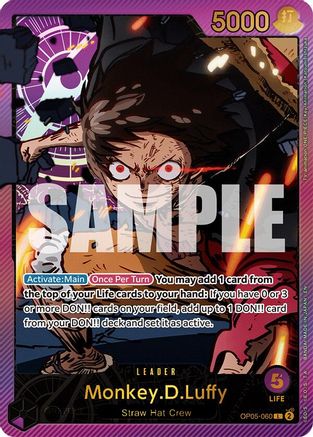 (OP05-060) Monkey.D.Luffy (SPR) - Extra Booster: Anime 25th Collection Nonfoil
