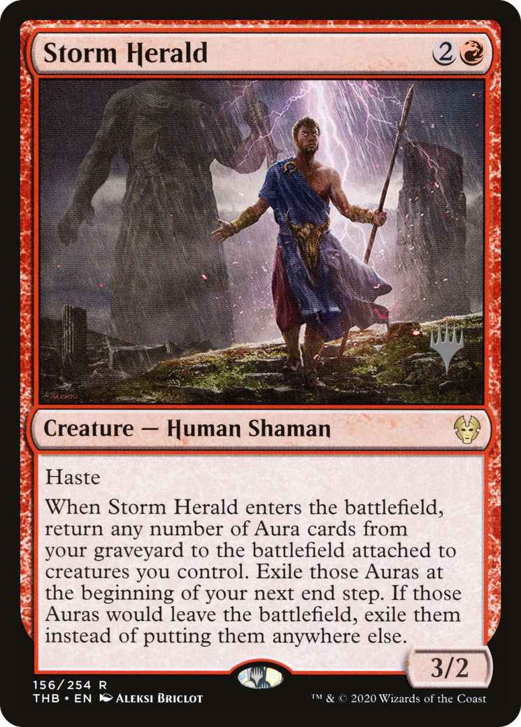 Storm Herald (PPTHB-156P) - Theros Beyond Death Promos (Promo Pack) Foil
