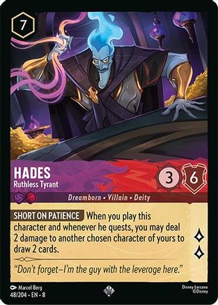 (048/204) Hades - Ruthless Tyrant - Reign of Jafar Cold Foil