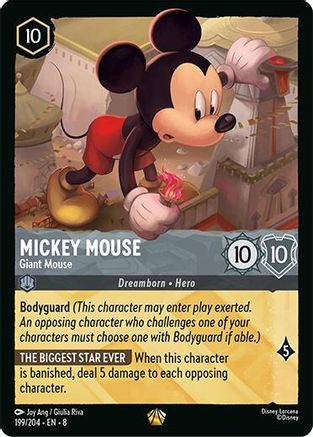 (199/204) Mickey Mouse - Giant Mouse - Reign of Jafar Normal
