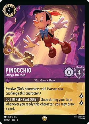 (061/204) Pinocchio - Strings Attached - Reign of Jafar Cold Foil