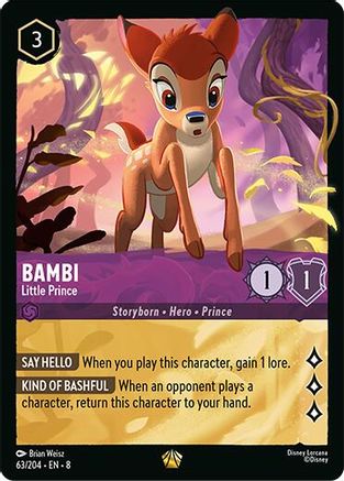 (063/204) Bambi - Little Prince - Reign of Jafar Cold Foil