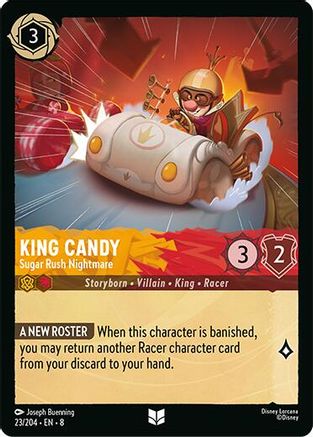 (023/204) King Candy - Sugar Rush Nightmare - Reign of Jafar Normal