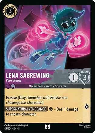 (049/204) Lena Sabrewing -- Pure Energy - Reign of Jafar Cold Foil