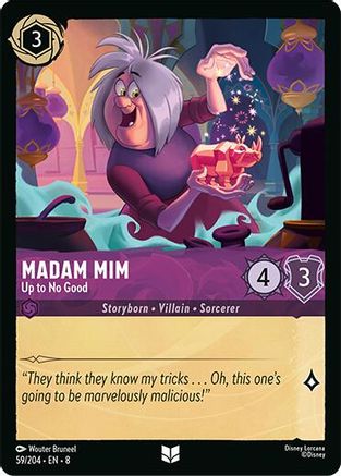 (059/204) Madam Mim - Up to No Good - Reign of Jafar Cold Foil