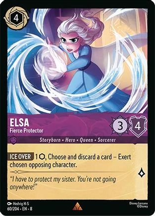 (060/204) Elsa - Fierce Protector - Reign of Jafar Cold Foil