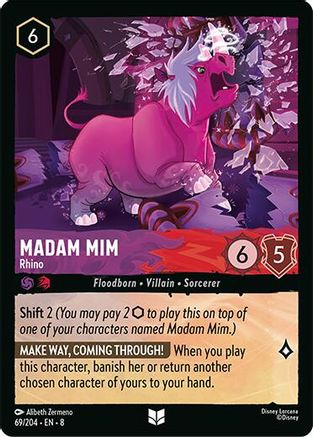 (069/204) Madam Mim - Rhino - Reign of Jafar Cold Foil