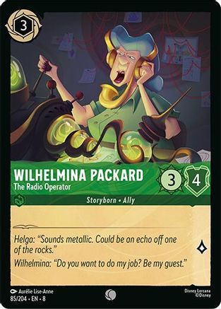 (085/204) Wilhelmina Packard - The Radio Operator - Reign of Jafar Cold Foil