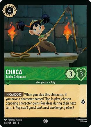 (088/204) Chaca - Junior Chipmunk - Reign of Jafar Normal