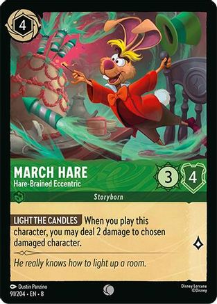 (091/204) March Hare - Hare-Brained Eccentric - Reign of Jafar Cold Foil