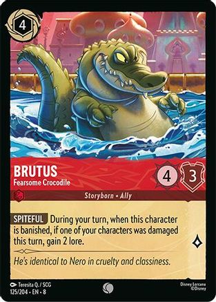 (125/204) Brutus - Fearsome Crocodile - Reign of Jafar Normal