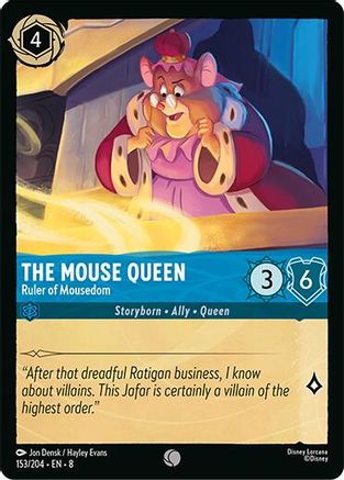 (153/204) The Mouse Queen - Ruler of Mousedom - Reign of Jafar Cold Foil