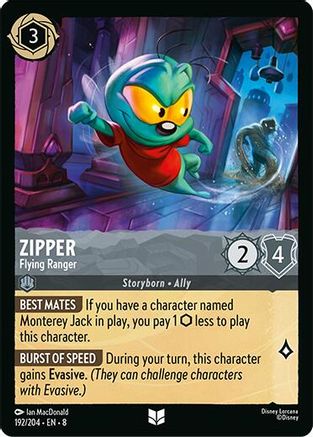 (192/204) Zipper - Flying Ranger - Reign of Jafar Cold Foil