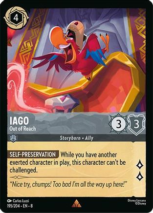 (195/204) Iago - Out of Reach - Reign of Jafar Cold Foil