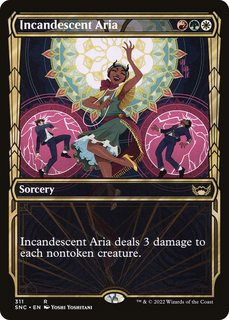 Incandescent Aria (SNC-311) - Streets of New Capenna: (Showcase) Foil