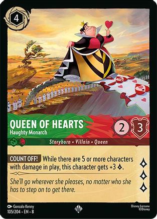 (105/204) Queen of Hearts - Haughty Monarch - Reign of Jafar Normal